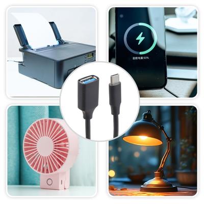 Reversibler USB Typ C auf USB 3.0 Buchse OTG Adapter für Laptops, Telefone, Schnelle 5 Gbit/s Dateiübertragung, Schaltersteuerung