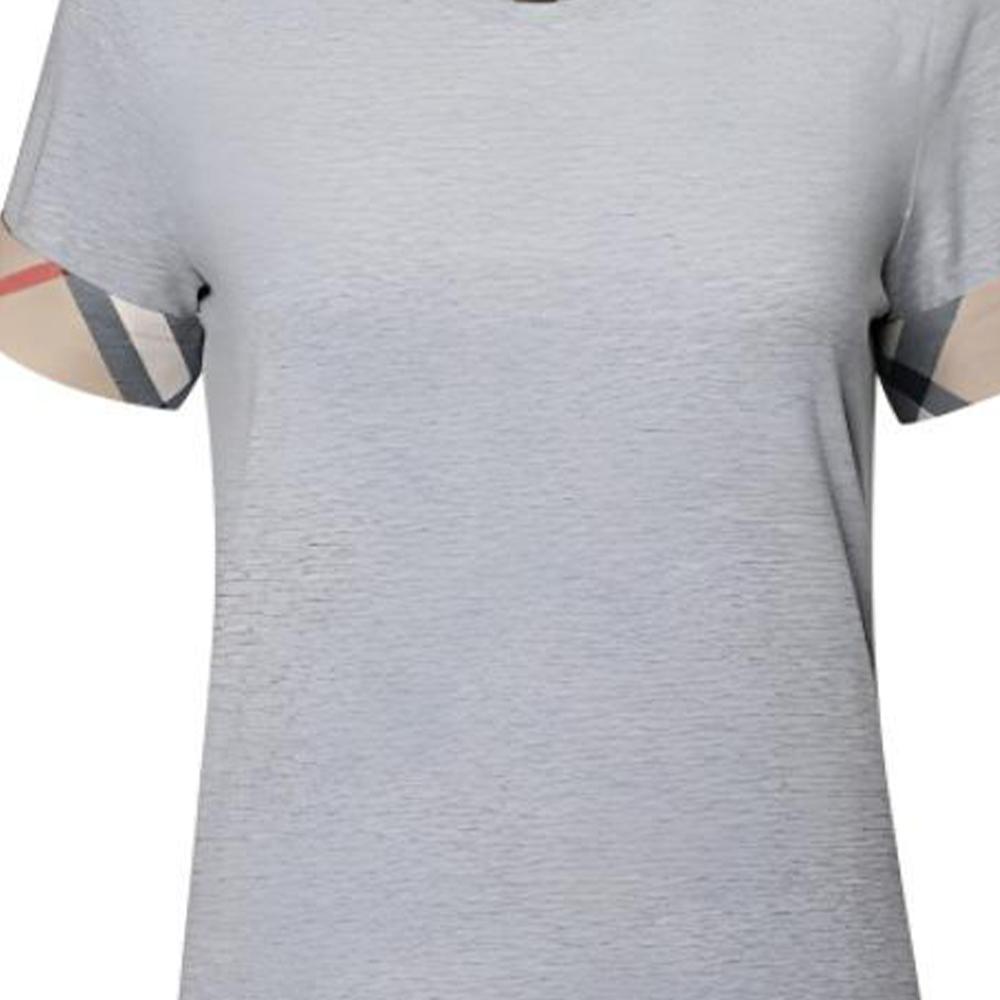 Burberry T Shirts Women's Gray Crew Neck Moderate Other 38869501