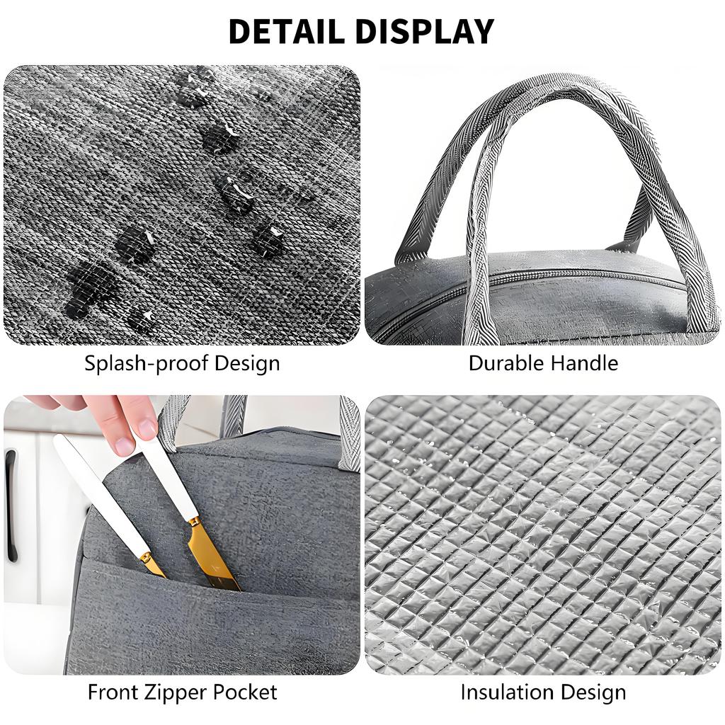 3-Piece Leakproof Lunch Containers Set | Insulated Thermal Bag Included | Spacious Bpa-Free Meal Prep For School & Work