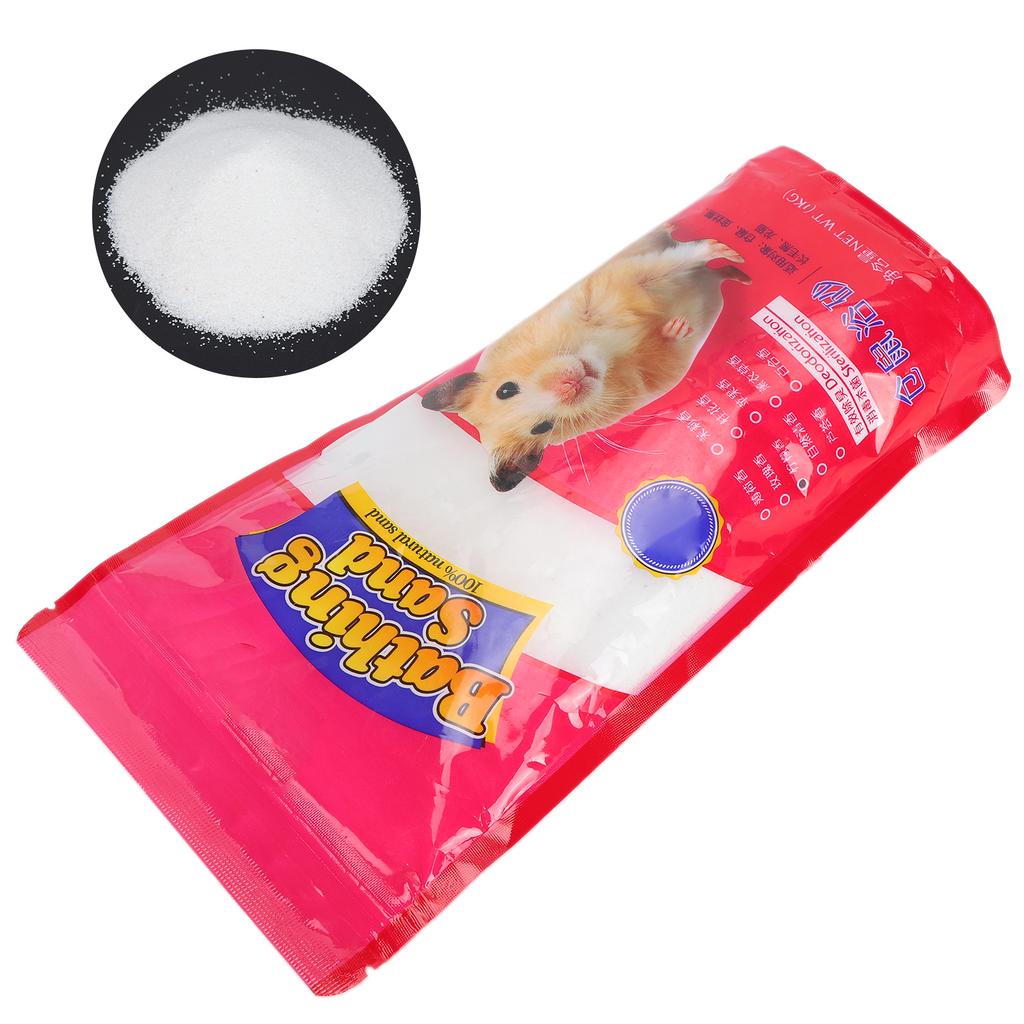 1kg Hamster Bathing Sand Small Pet Shower Cleaning Deodorizing Tool Pet Supplies