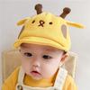 Baby Sun Hat With Cute Giraffe Cartoon Design For Sun Protection And Toddler Comfort