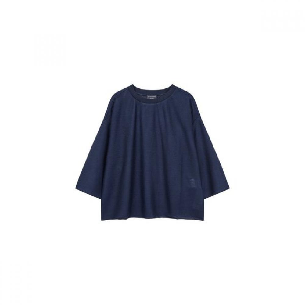Emporio Armani Women S Sheer Ribbed Crewneck Knit A524126509 XS