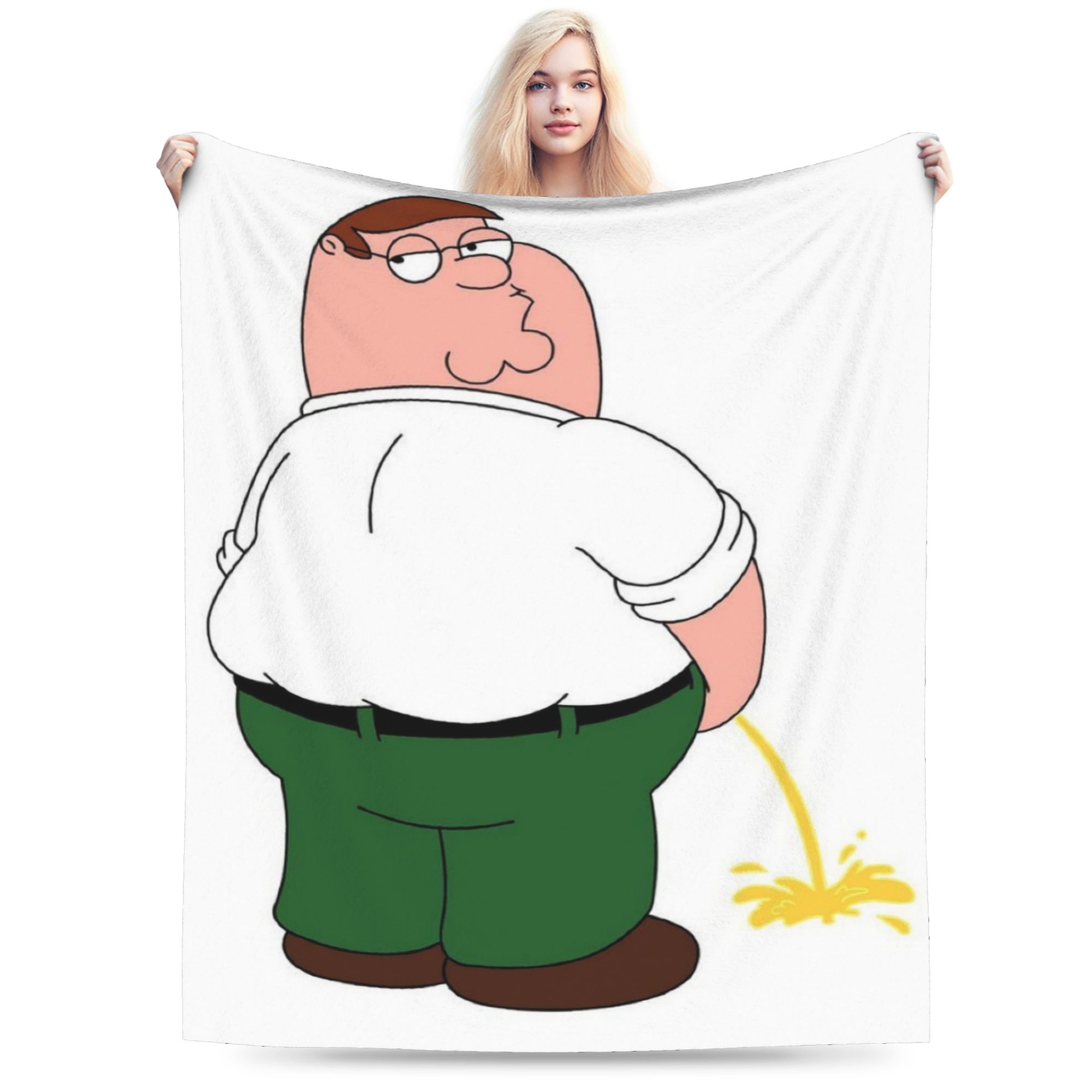 

Стильное одеяло Питер Гриффин Мягкий флис Расслабляющее покрывало Машинная стирка 30x40in