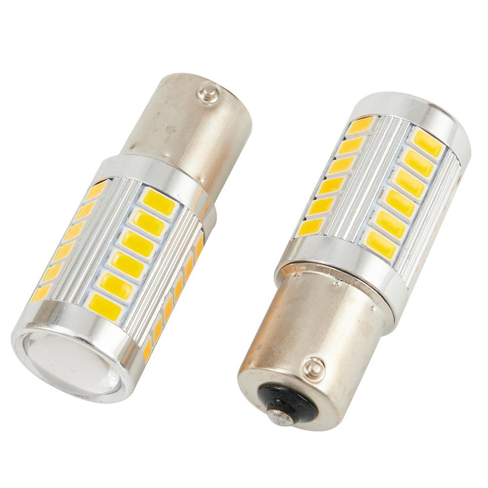 Blinker-LED-Glühbirnen Gelb 1156 2 Stück Bernstein