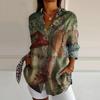 Ladies, Casual, Long Sleeved, Button Up Shirt, Floral Print, Machine Washable, Casual, Loose Fit