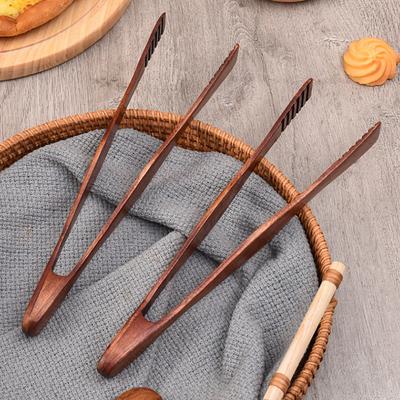 Wooden Kitchen Tongs Food Tongs Salad Serving Bbq Tongs Meat Bread Toast Food Clip Bbq Clamp Kitchen Buffet Utensil Tools