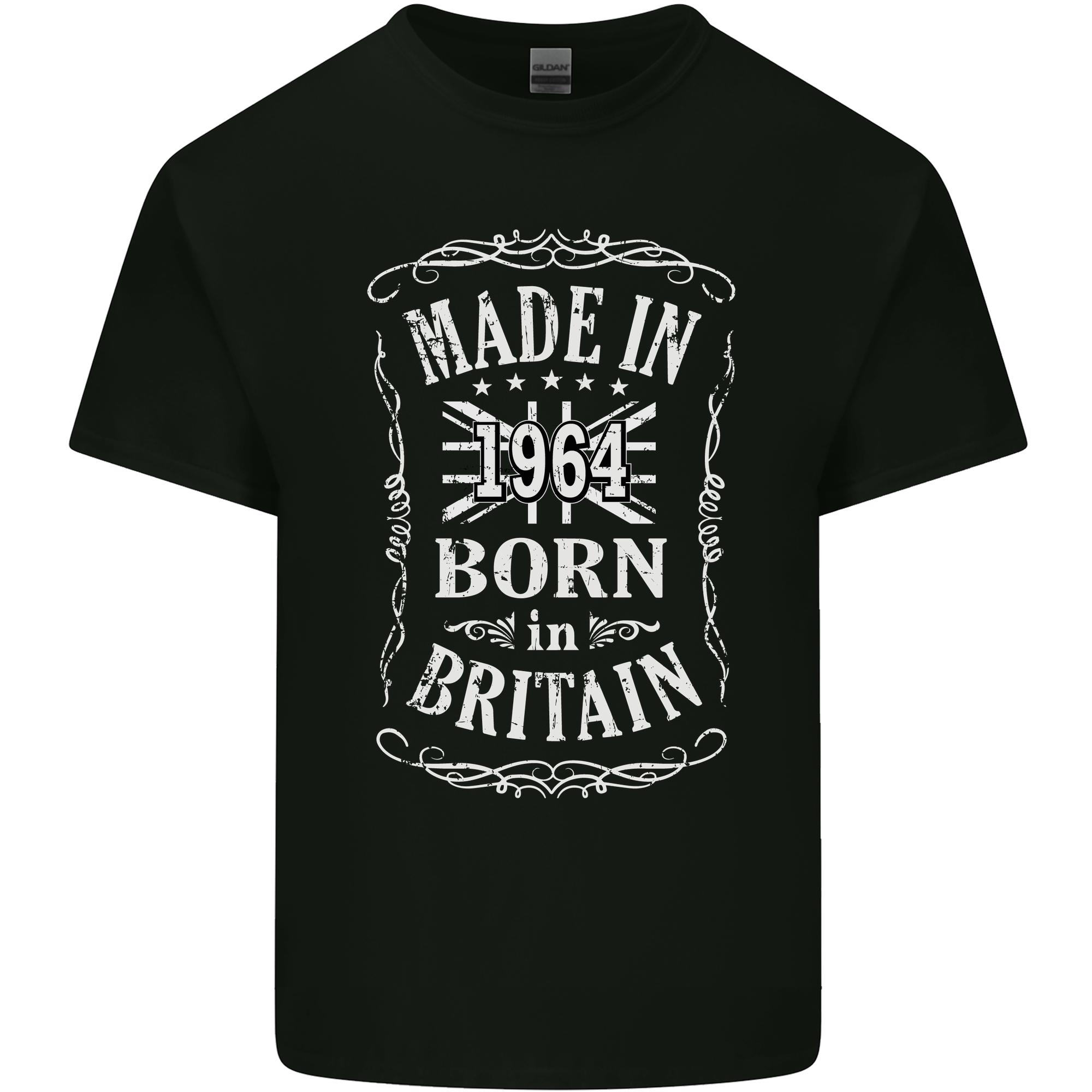 Born In Britain 62nd Birthday Made 1964 Unisexs Light Cotton TShirt S