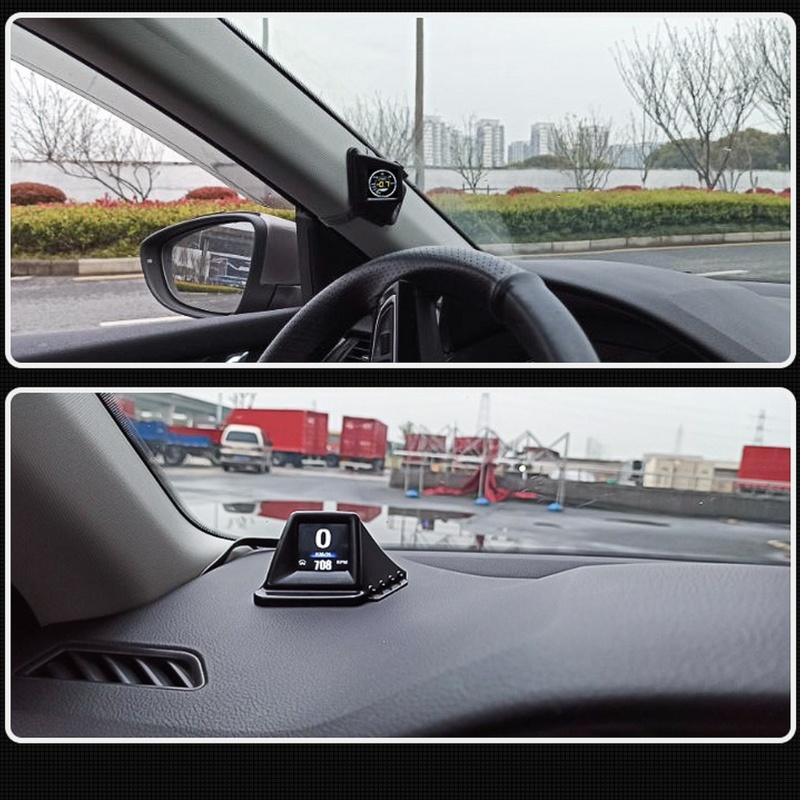 OBD2+GPS Multi-function HUD Gadget On-board Computer A-pillar Trim Tall RPM Turbo Oil Pressure Water Temp GPS Speedometer