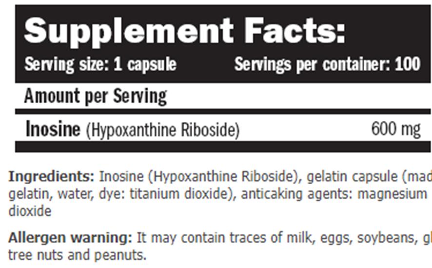 Amix Inosin 600 - 100 Kapseln