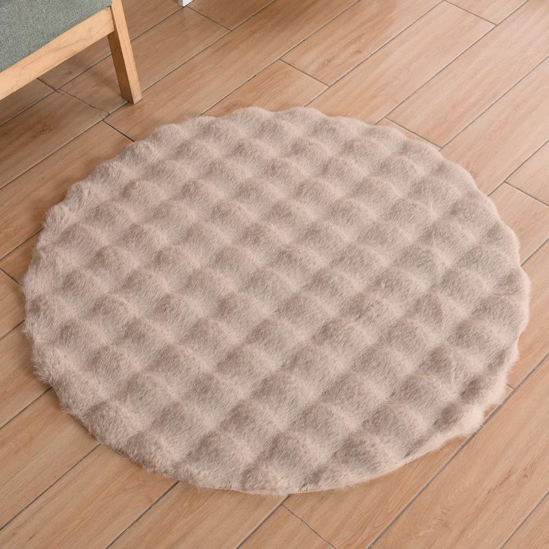 Super Soft Plush Round Rug Mat Fluffy Carpets for Living Room Home Decor Bedroom Kid Room Decoration Rug