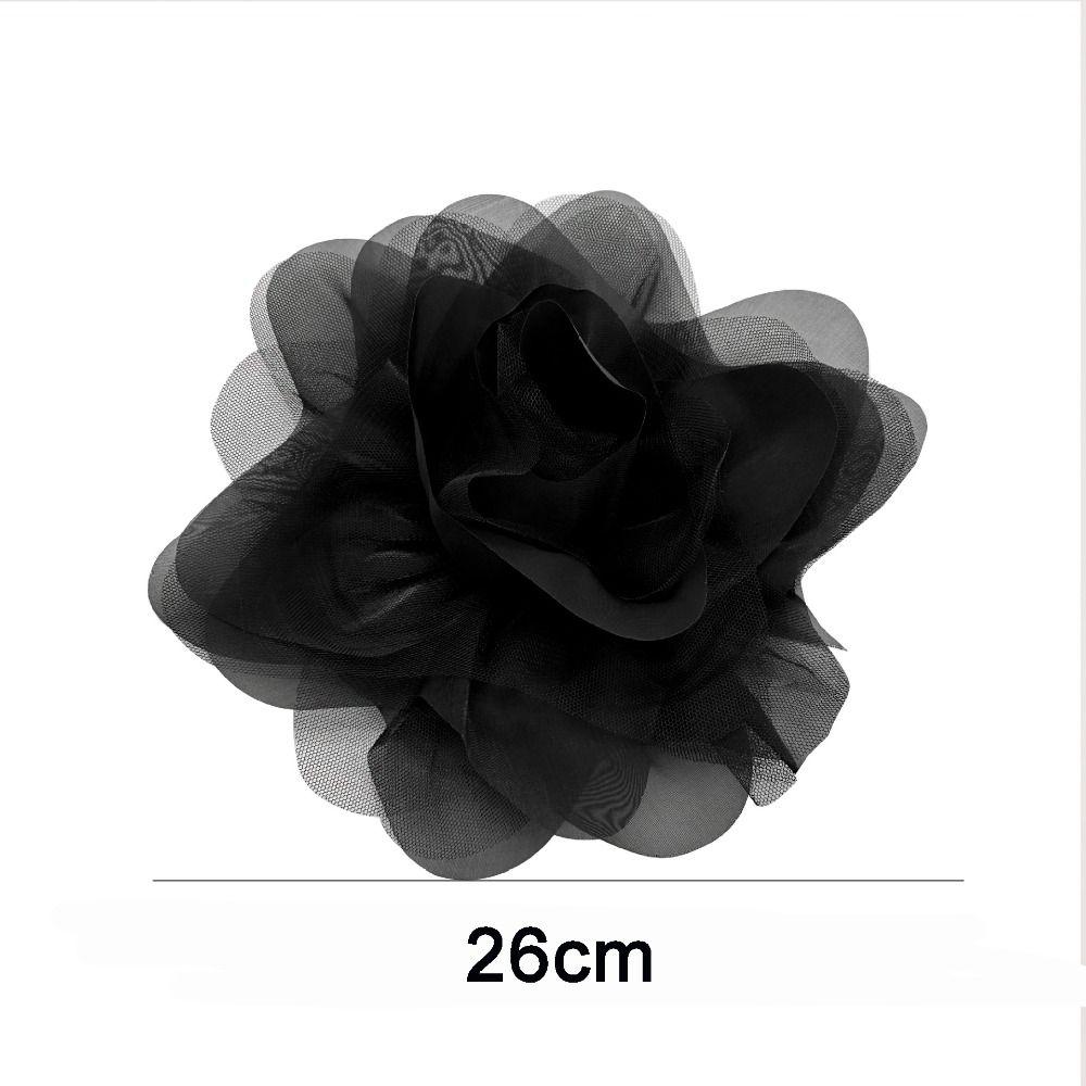 2pcs Tulle Flower Brooch Appliques Organza Clothing Patch Clothing Appliques  Clothes Decoration