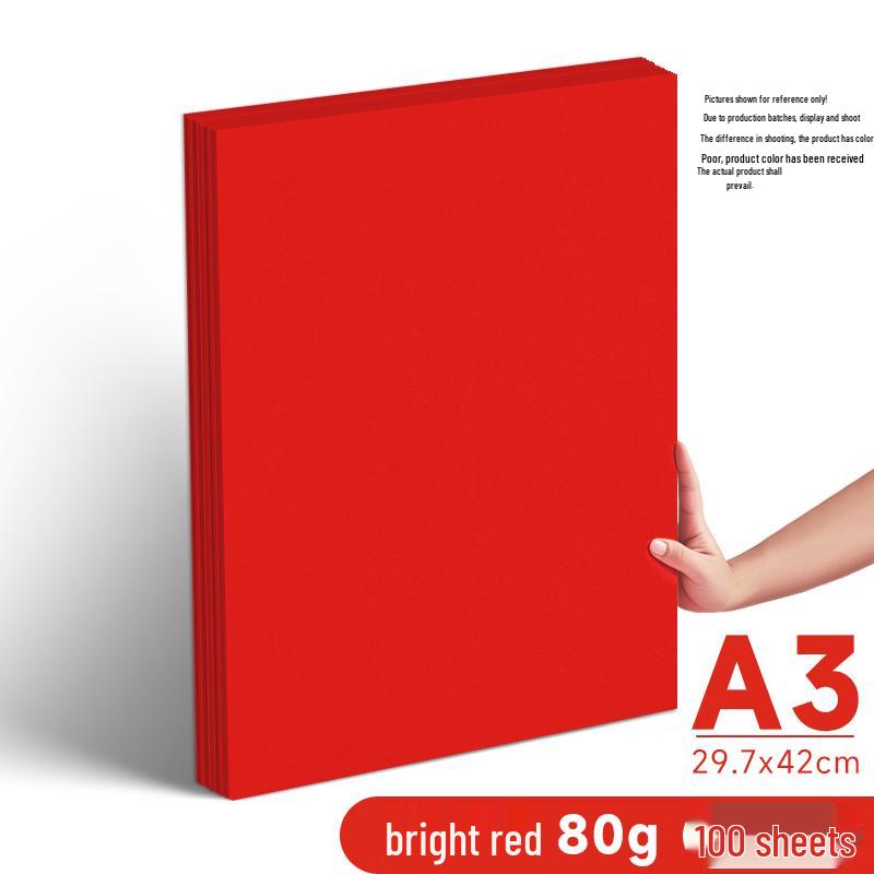Leuchtend rotes A4/A5 70g Druckpapier für Büro und Basteln