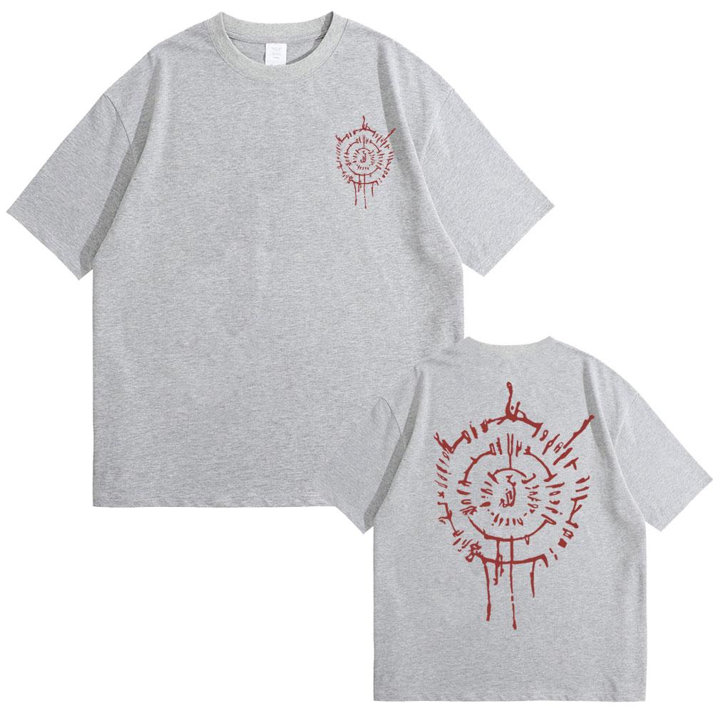 Hot Game Baldur's Gate Astarion Back Print T-shirts Men Women Vintage Oversized Short Sleeve T Shirt Male Casual Cosplay Tshirt