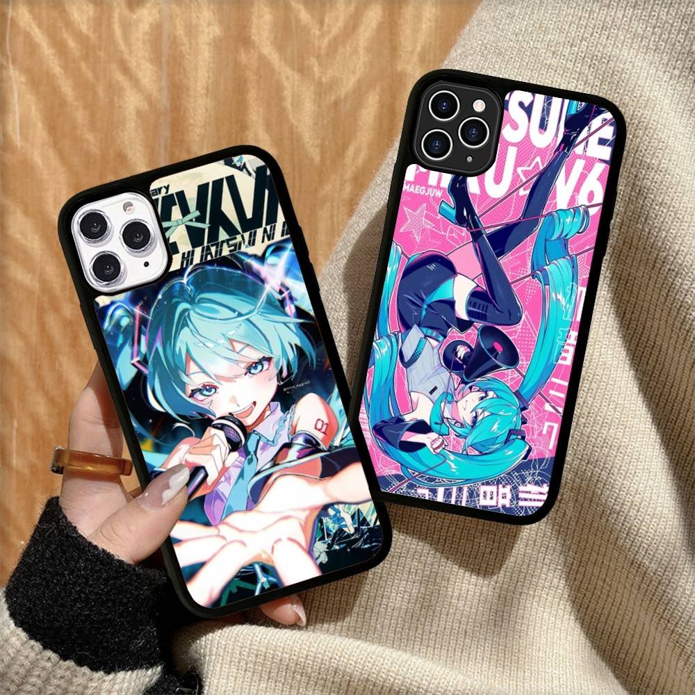 Popular Singer M-MikuS Cute Phone Case Wireless Charging PC+TPU For iPhone 11 12 13 14 15 16 17 Pro Max Plus Case