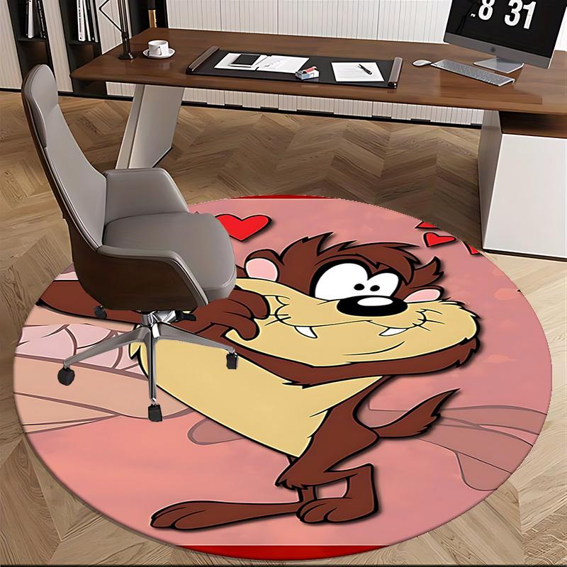 Love Taz Chair Mat - Round Carpet for Home Decor, Office Use, Living Room