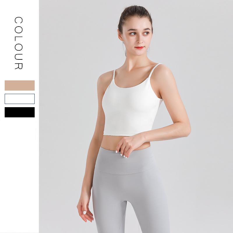 Nové sportovní spodní prádlo na jógu Venkovní podprsenka se zkříženými zády Fitness běžecká vesta na jógu odolná proti nárazům