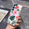 Tropical Hibiscus and Leaves Phone Case for Samsung Galaxy S26 S25 S24 S23 S22 S21 S20 FE Plus Lucency TPU Protection Cover