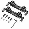 SMALLRIG 15mm tyčová svorka 2 kusy 15mm tyčový pojistný knoflík 15mm dvojitá tyčová svorka 1/4 palcová tyčová svorka s vnitřním závitem-2061