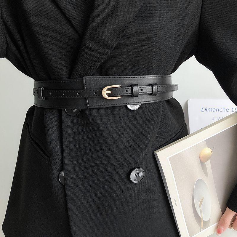 Wide Multipurpose Black Waist Belt For Women With Chic Design For Casual And Looks Formal