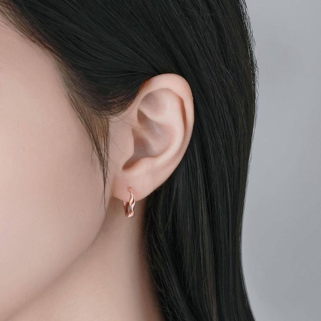 2pcs Ring Earrings Round Ear Buckles And Personalized Exquisite Earring