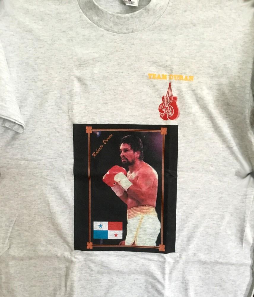Team Roberto Duran Boxing Fight Classic Gray Large T-Shirt, Brand New Never Worn Unisex T-Shirt