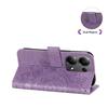 For Xiaomi Redmi Note 14S 4G/Note 13 Pro 4G/Poco M6 Pro 4G Case Floral Pattern PU Leather Wallet Stand Phone Cover