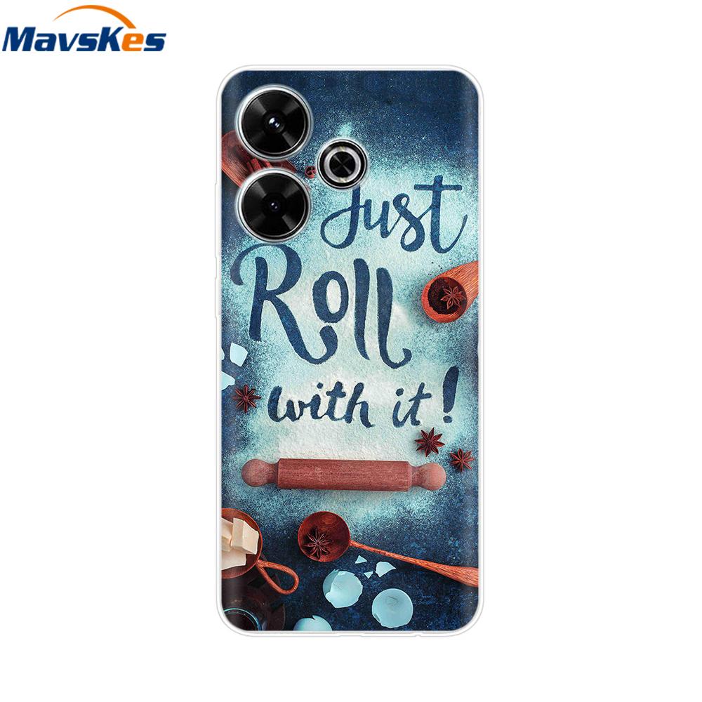Case for Xiaomi Poco M6 4G Capa For Funda de teléfono Redmi 13 4G Back Cover For Etui Xiaomi Redmi 13 PocoM6 4G Phone Coque Para