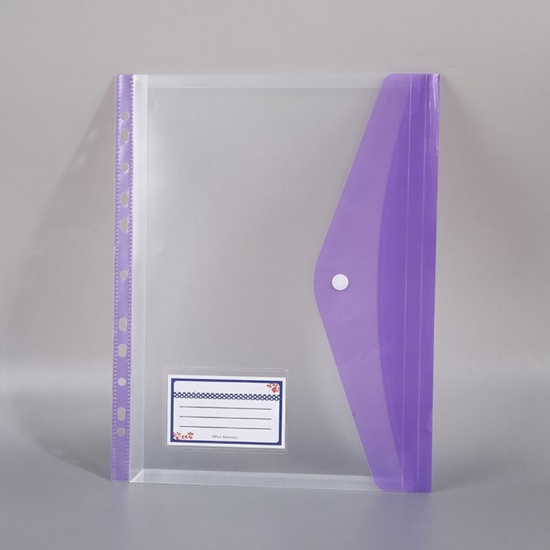 12 Stück A4 Aktenhüllen Klare Dokumententasche Dokumentenmappen mit 11 Löchern Papieraufbewahrungstasche Aktentasche Schulbürobedarf