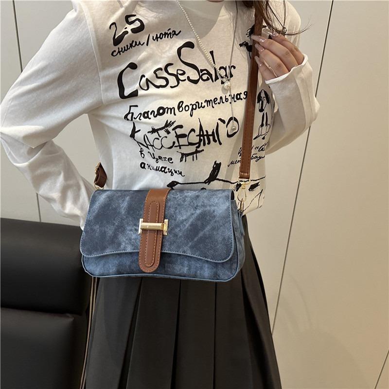 Niche Design High-end Baguette Bag Shoulder Messenger Bag Casual Versatile Texture Commuter Bag Women