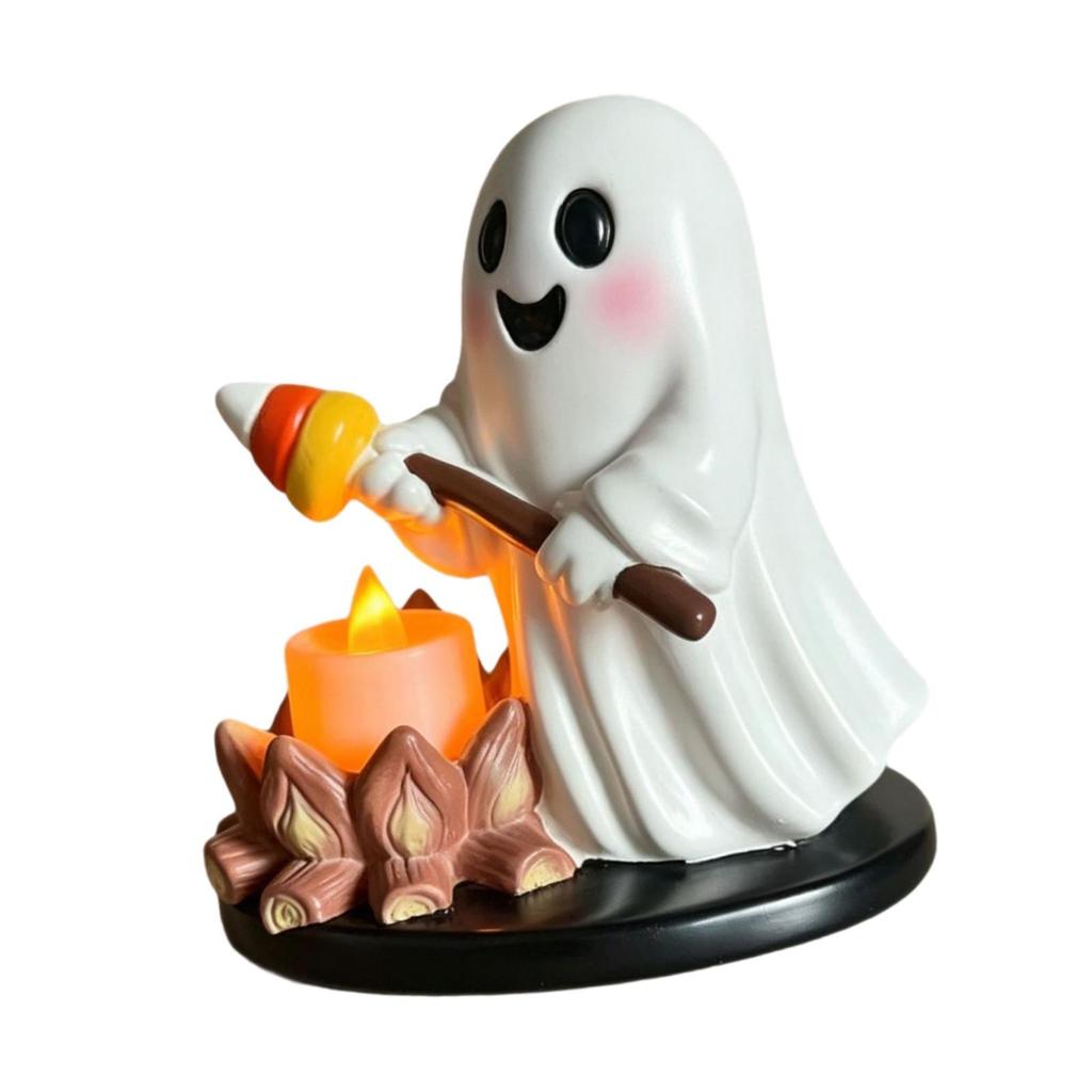 Cute Halloween Tealight Holder Made of Resin, Decoration