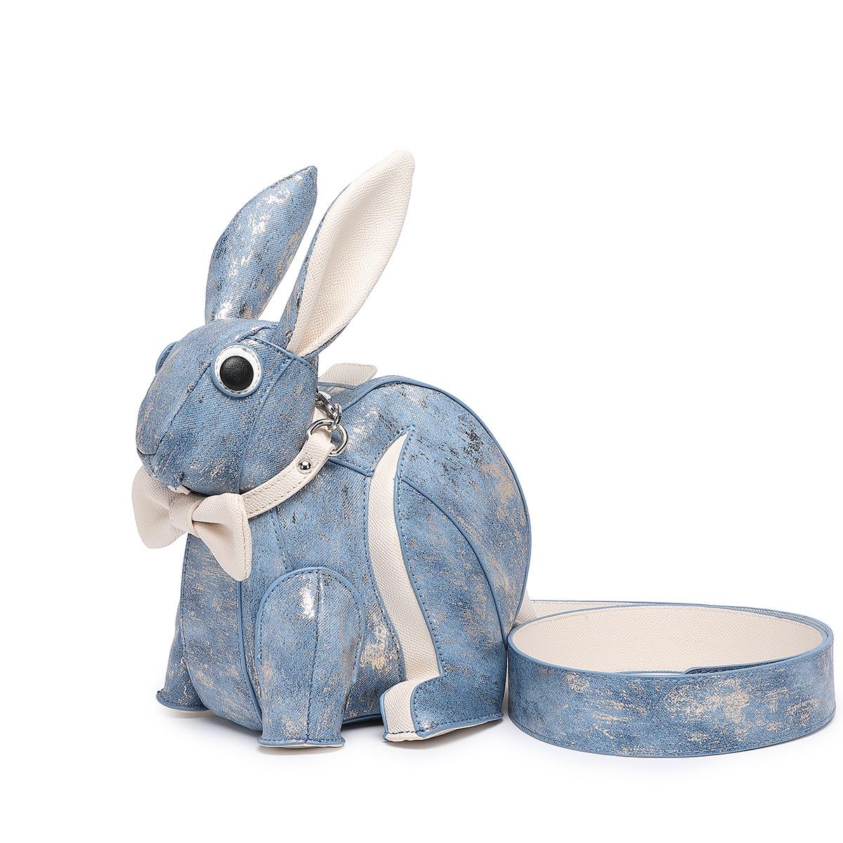 

Сумка через плечо в виде куклы-кролика 2025 года - модная и изысканная маленькая сумка с орнаментом синий