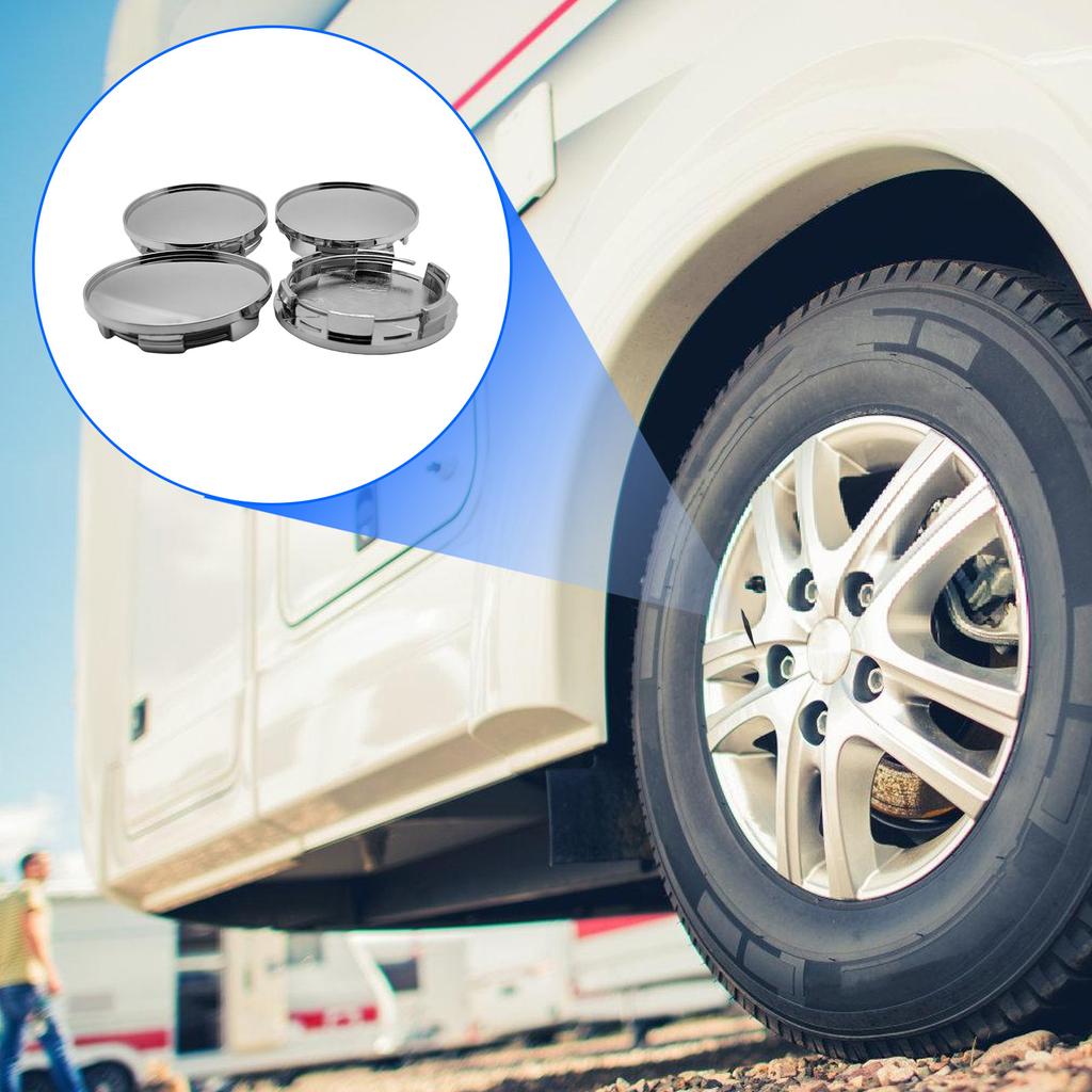 Dekielki na piasty kół samochodowych ABS Pokrywy centralne piast kół samochodowych Akcesoria do modyfikacji piast kół 4 szt. dla pojazdów ciężarowych