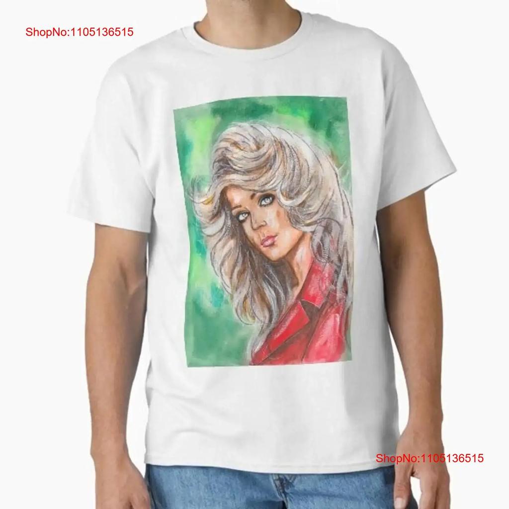 Farrah Fawcett Classic T Shirt Made in US AUS Size S 2XL vintage Washed Stylish Slightly Unisex Stretched Versatile Casual
