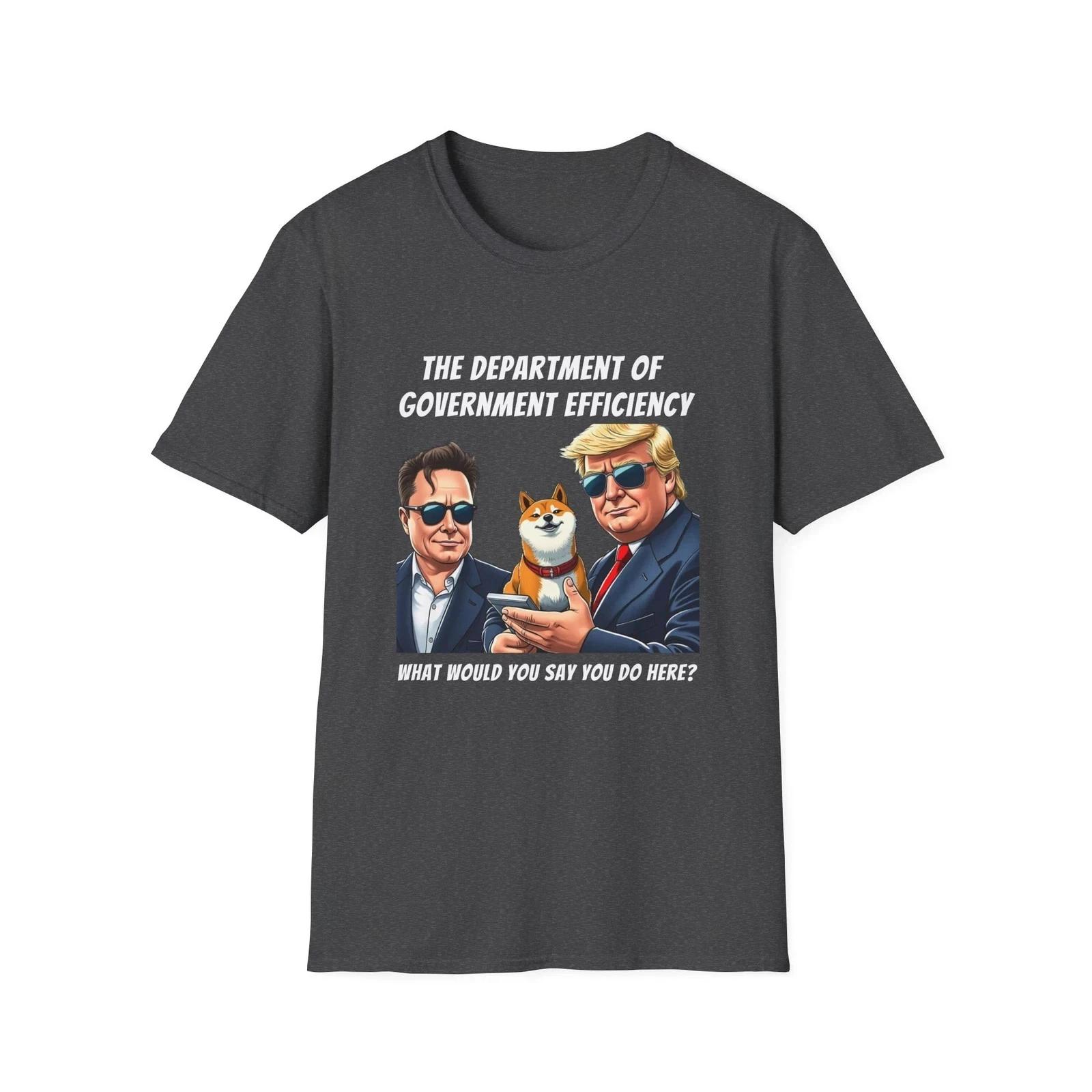 The Department Of Government Efficiency D.O.G.E. Political Humor Shirt L