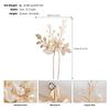 Bridal jewelry, hair accessories, handmade hairpins, dinner party hairpins, golden leaves, pearls, flower pins