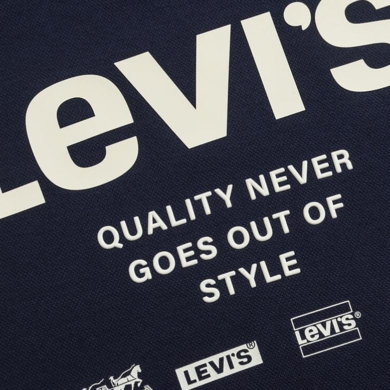 Levis Sweatshirt Letter Print Crew Neck Kids tops Deep-Blue LV2332048GS-001