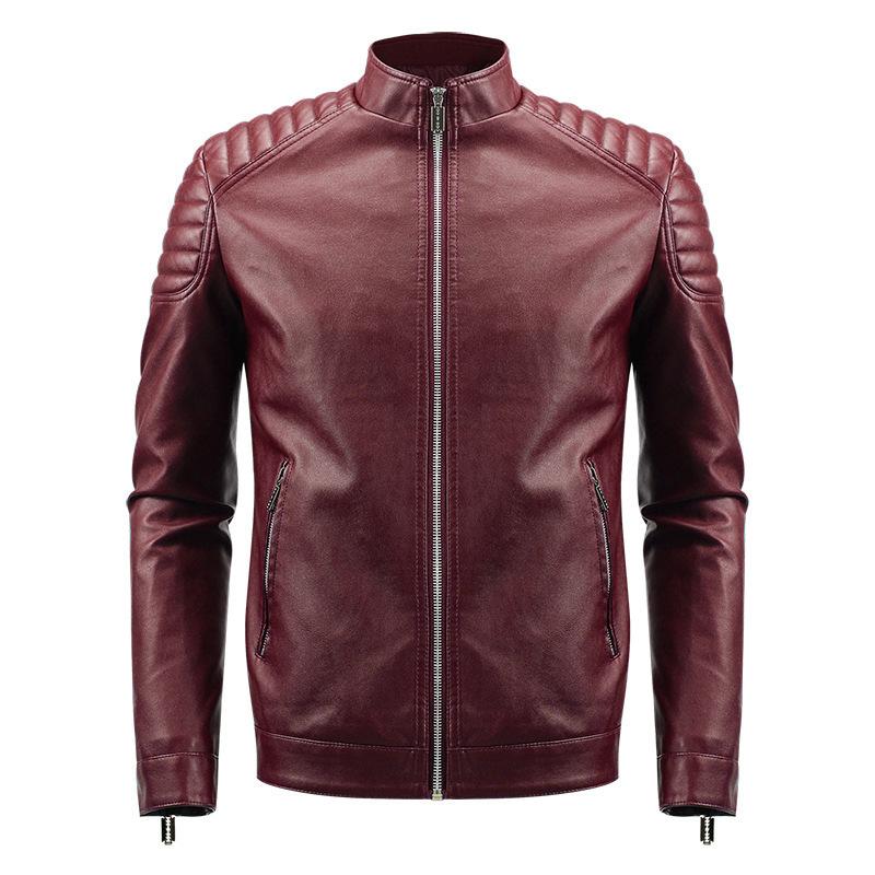 

Пальто из вымытой кожи, корейское облегающее кожаное пальто в стиле мотоцикла, мужская кожаная куртка, пальто, мужское кожаное пальто XXXXL