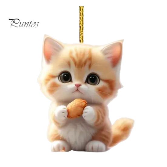 

Подвеска в виде кота, подвеска на зеркало заднего вида автомобиля, акриловый котенок, украшение для салона автомобиля, рождественская елка, подвесное украшение для окна дома Cat