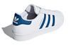 adidas Originals SUPERSTAR Comfortable Low Top Skateboard Shoes White Blue Tail Unisex F34163