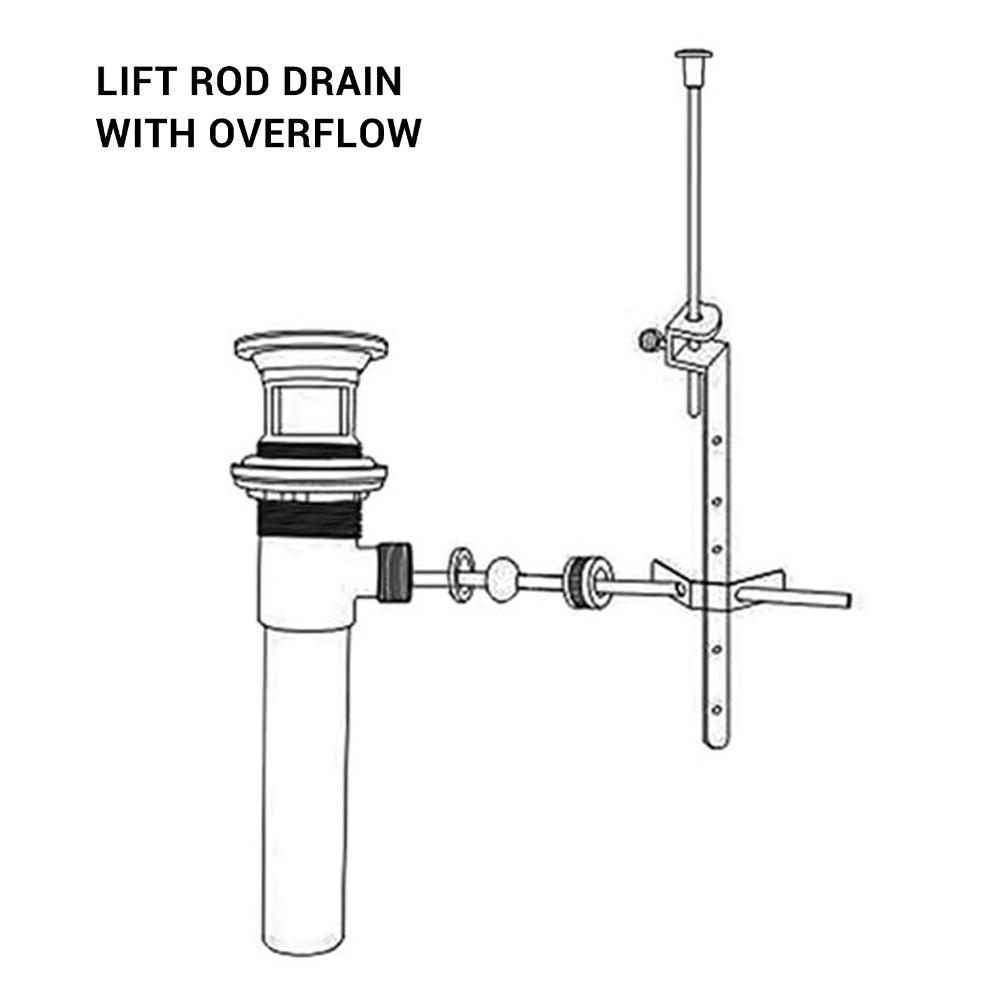 Stainless Steel Sink Drain Assembly Push Bounce Drain Stopper  For Vessel Compatibility