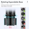 Multi-Functional Car Cup Holder with Beverage Rack and Instant Noodle Holder Features a Compass and Extendable Base