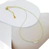 Korean Minimalist Zircon & Crystal Clavicle Necklace with Amethyst & Citrine