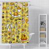 Cartoon G-Gudetama Shower Curtain Waterproof Polyester Fabric Paint Colorful Bath Curtains Home Bathroom Decor Curtain With Hook