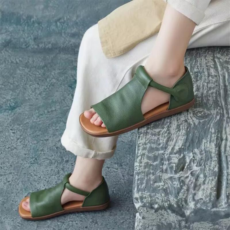 Fashion Women Flats Sandals Fashion Retro Shoes Casual Walking Summer Shoes Woman Trend Shoes 2025 Designer Brand Beach Zapatos Female