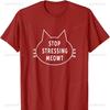 Stop Stressing Meowt Cat Animal TShirt for Women Girls Tees Graphic T Shirts Oversized TShirt Gothic Y2k Top T Shirt Women Tops