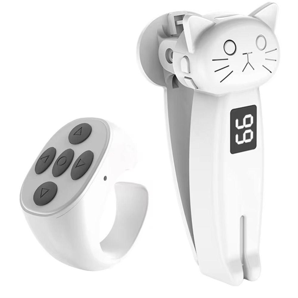 

Bluetooth-Compatible Electric Auto Page Turner Mini Mute Phone Screen Tapper Portable ABS Auto Clicker for Kindle Paperwhite белый
