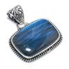 Natural Labradorite Gemstone 925 Solid Sterling Silver Gift Pendant 1.38" v4S33