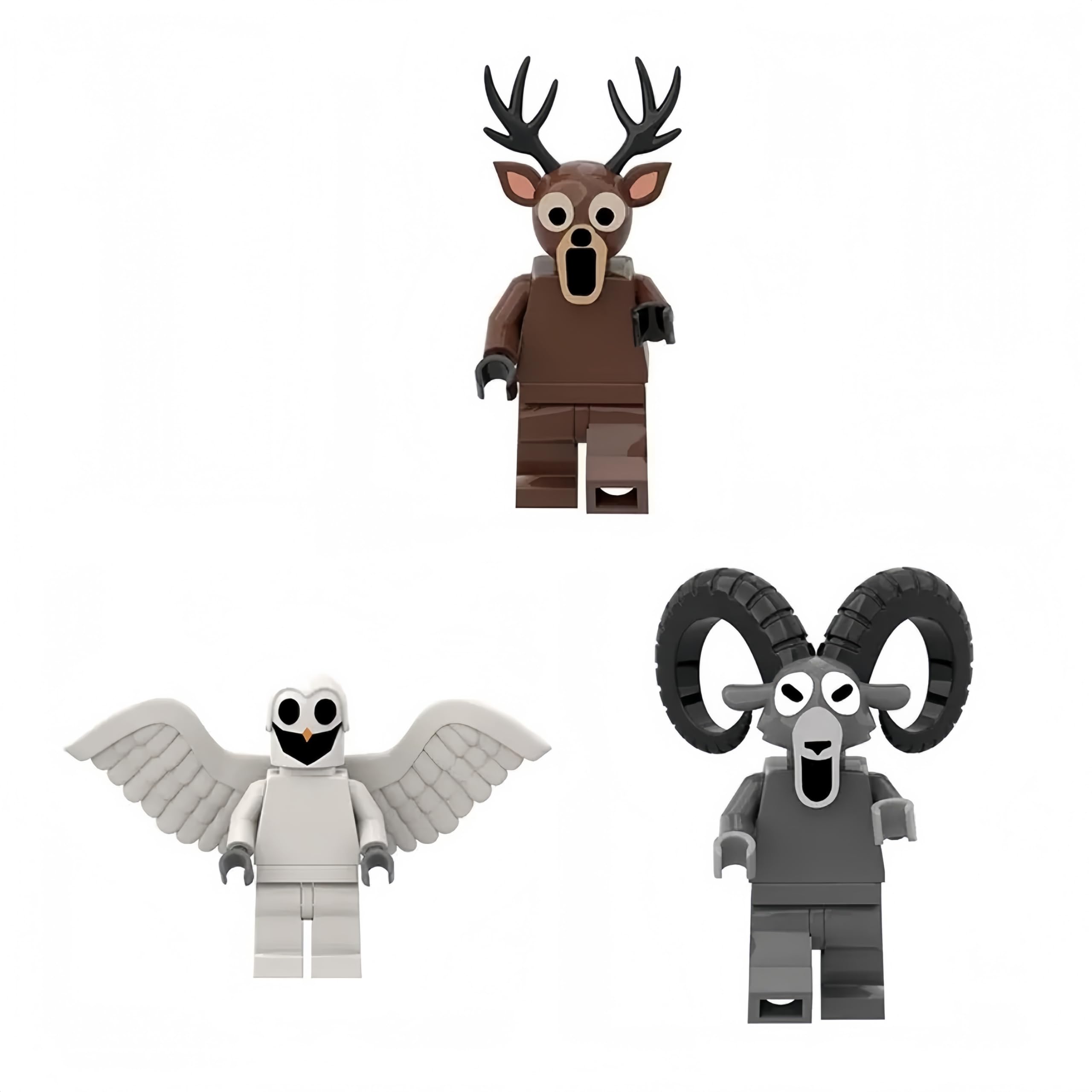 

LIMANTY Конструктор Олень, 99 ночей леса, Кукла Roblox, Игрушка Олень Roblox, Рождество, Подарок на день рождения (Пакет из 3)