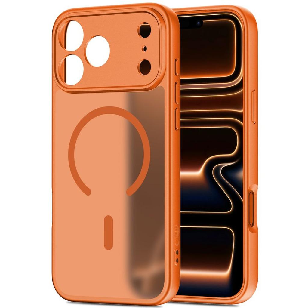 Fodral Cover till iPhone 17 Pro Max BasicMag MagSafe - orange