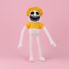 Zoonomaly Peluche Gardien de Zoo Parc Animalier Exceptionnel Poupée en Peluche Courte Personnage de Dessin Animé Autre Coton PP Personnalisé Blanc Jaune 48*7*40cm